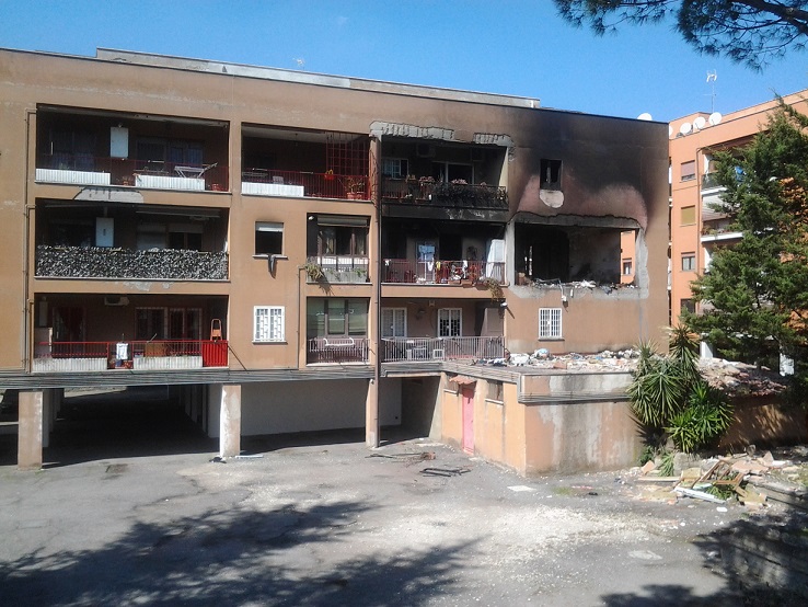 Mentana, incendio via Giolitti: è nato gruppo Facebook per aiutare gli sfollati