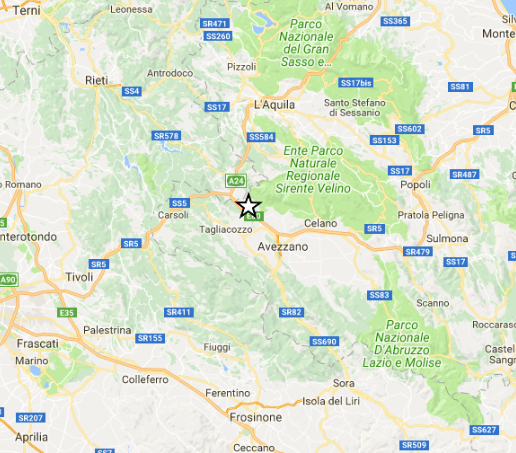 Scossa di terremoto avvertita a Guidonia e Tivoli