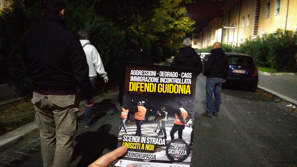Guidonia, Forza Nuova organizza le passeggiate per la sicurezza. Castorino (5S): “No alle ronde dei fascisti”