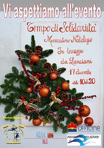E’ tempo di solidarietà con il mercatino di Natale: l’evento domenica a Guidonia centro
