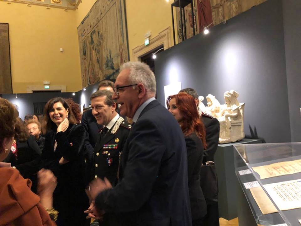 La Triade Capitolina in mostra a Montecitorio: Barbet e Strani accolti dalla Boldrini