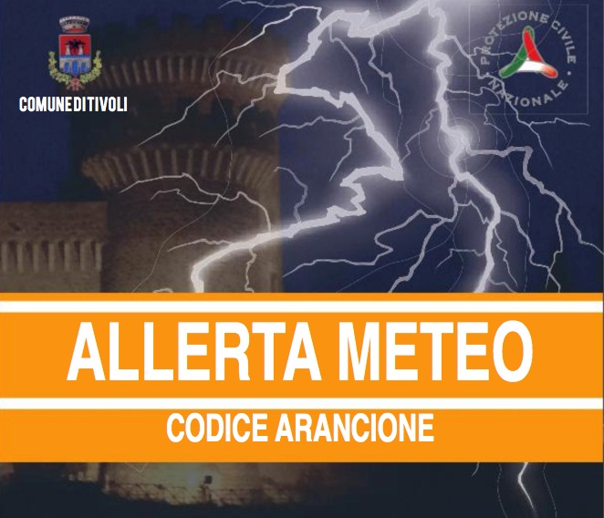 Allerta meteo arancione nel territorio di Tivoli