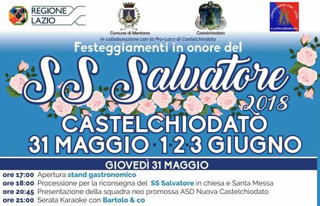 Castelchiodato: al via i festeggiamenti per San Salvatore