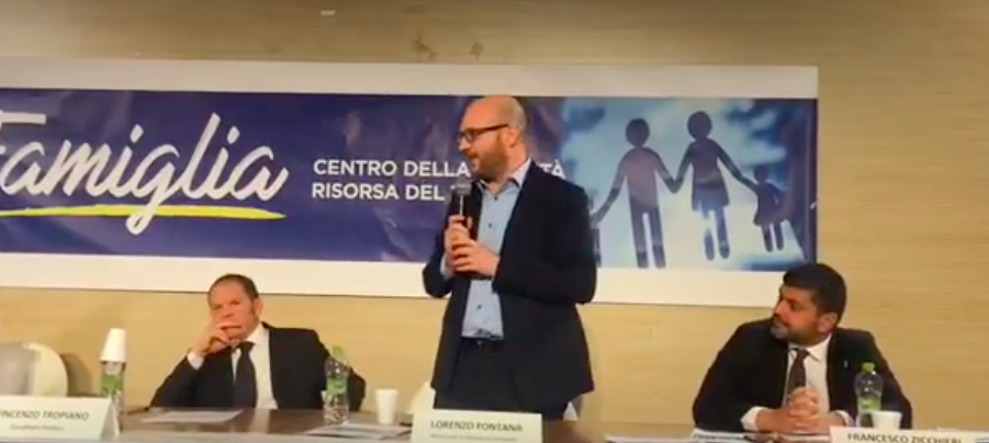 Il Ministro Lorenzo Fontana a Tivoli con Tropiano. Video