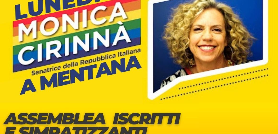 Mentana, Monica Cirinnà all’assemblea Pd per sostenere Rete Democratica