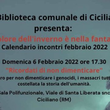 Grandi eventi e piccole biblioteche: febbraio da non perdere a Ciciliano